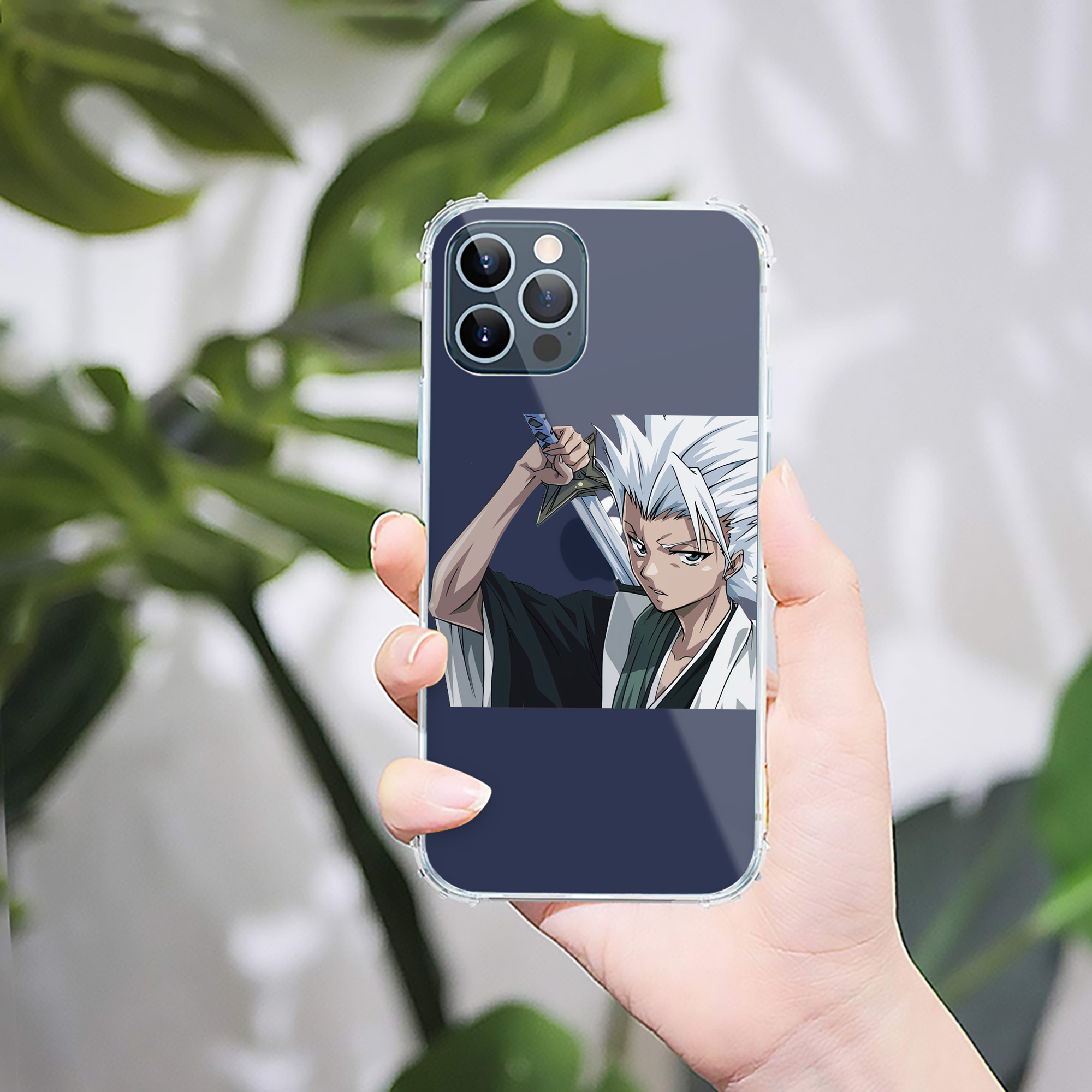 （画像用） ブリーチ 日番谷冬獅郎（ひつがや とうしろう） BLEACH Hitsugaya Toushirou 【iPhone 12シリーズ対応】透明スマホケース（クリアソフトケース）
